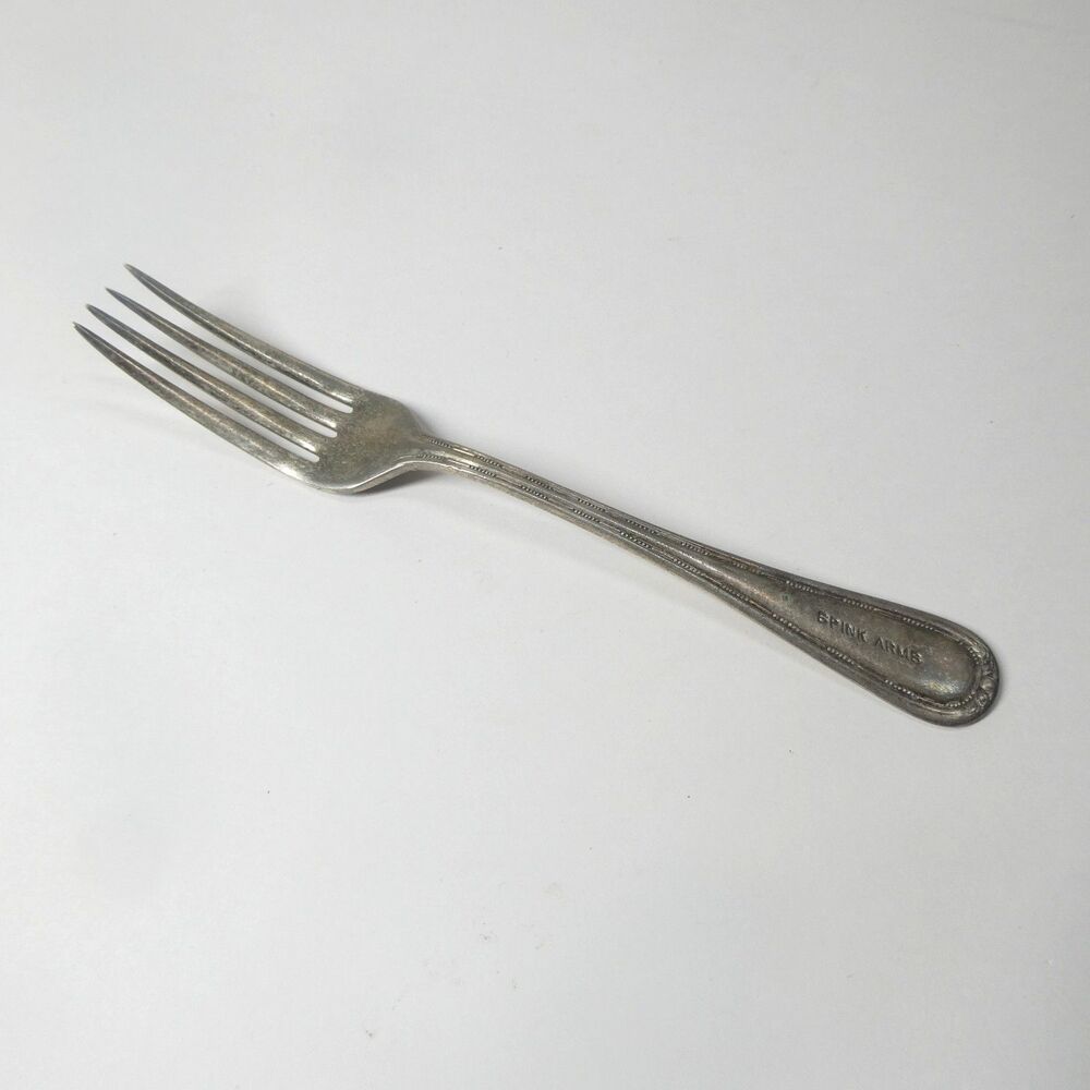 Spink Arms Dinner Fork Vintage Hotel Restaurant Flatware Indianapolis IN